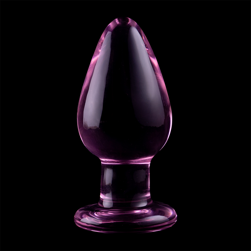 NEBULA SERIES BY IBIZA - PLUG ANAL MODÈLE 3 VERRE BOROSILICATE ROSE 11 CM -O- 5 CM