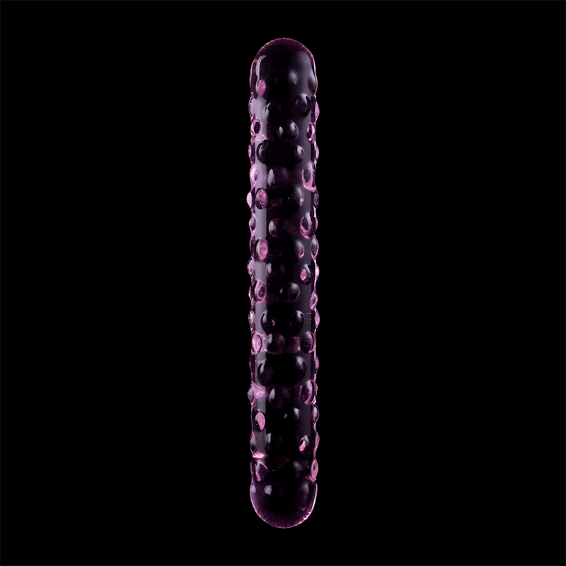 NEBULA SERIES BY IBIZA - MODÈLE 15 GODE EN VERRE BOROSILICATE ROSE 18.5 CM -O- 3 CM
