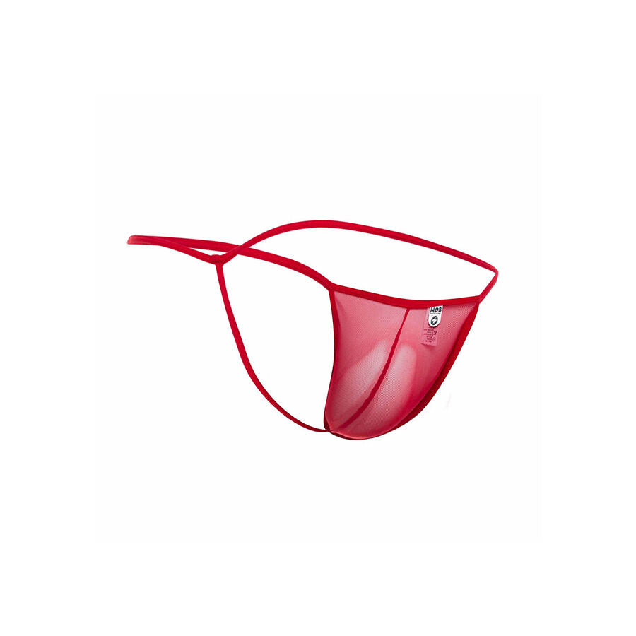 MOB - STRING EN T ROUGE TRANSPARENT TAILLE L/XL