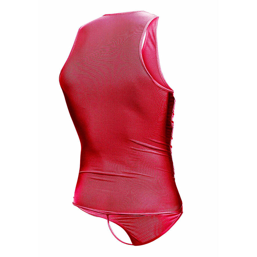 MOB - BODY TRANSPARENT ROUGE TAILLE S/M