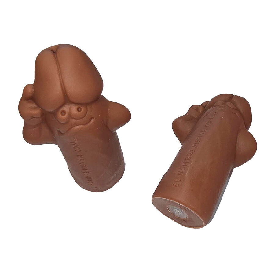 DIABLO PICANTE - SIFFLET EN FORME DE PÉNIS DE COULEUR MARRON