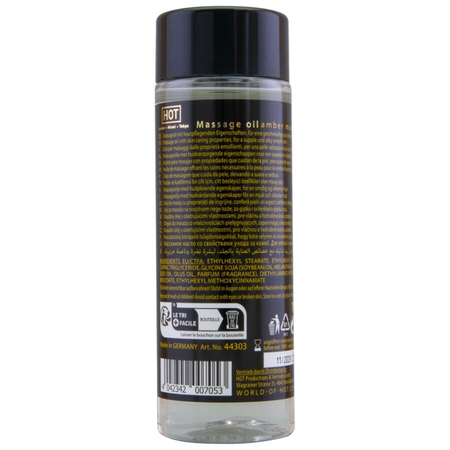 HOT - HUILE DE MASSAGE AMBRE ET MUSC 100 ML