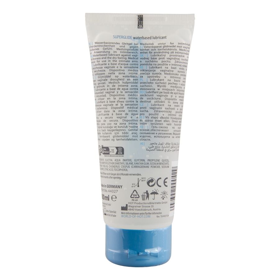 HOT - SUPERGLIDE LIQUID PLEASURE LUBRIFIANT À BASE D'EAU 100 ML