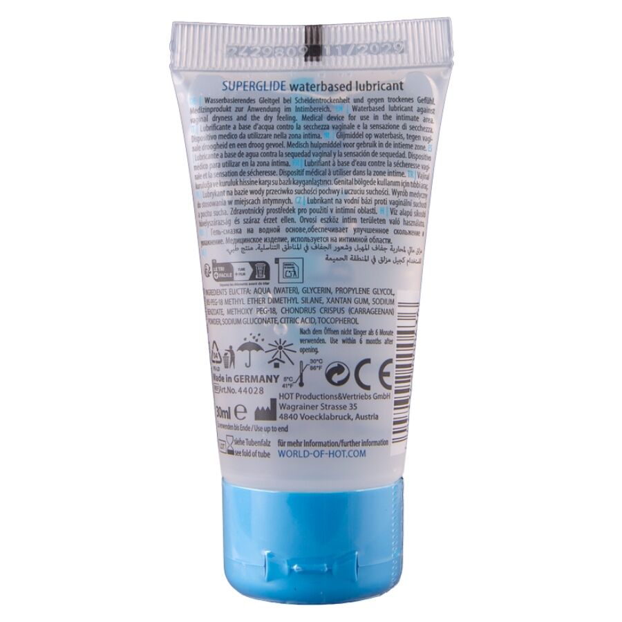 CHAUD - SUPERGLIDE LIQUID PLEASURE LUBRIFIANT À BASE D'EAU 30 ML