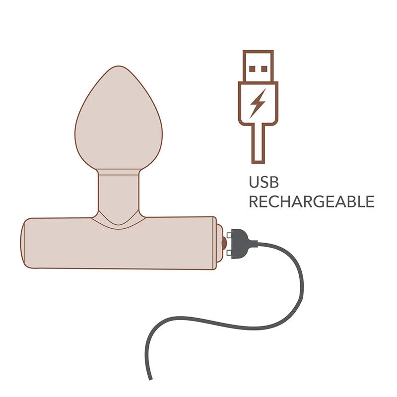 ROCKS-OFF - MINI BAGUETTE RECHARGEABLE 16 FONCTIONS ROSE PIVOINE