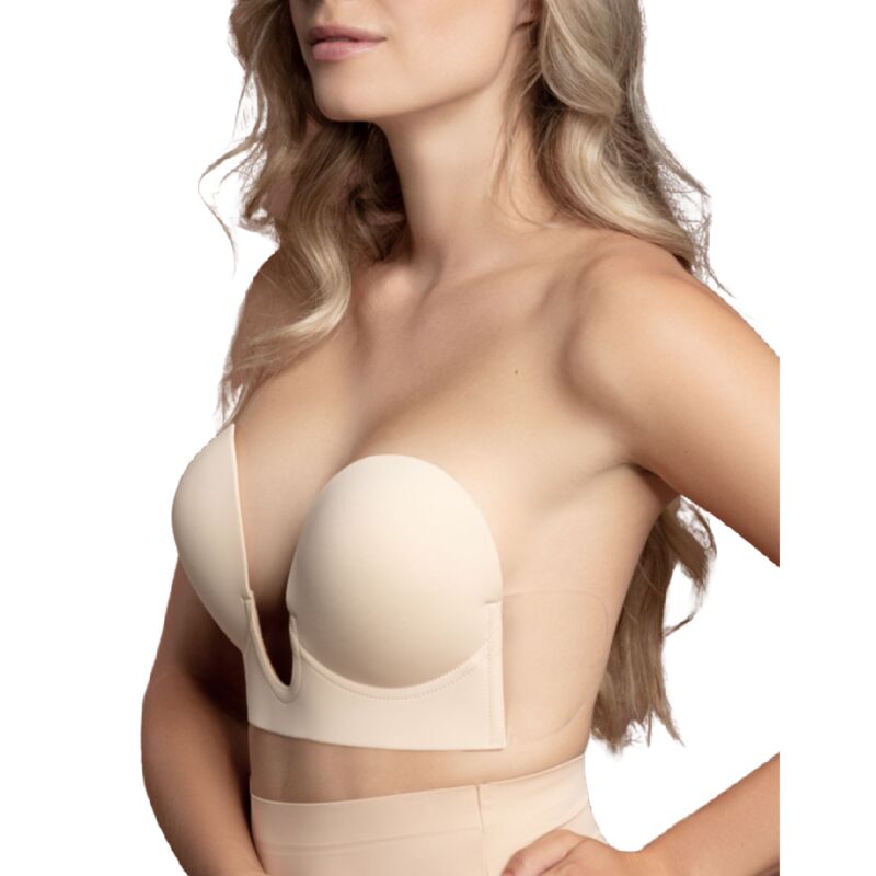 BYE-BRA - SOUTIEN-GORGE SANS POIGNÉES BEIGE BONNET D