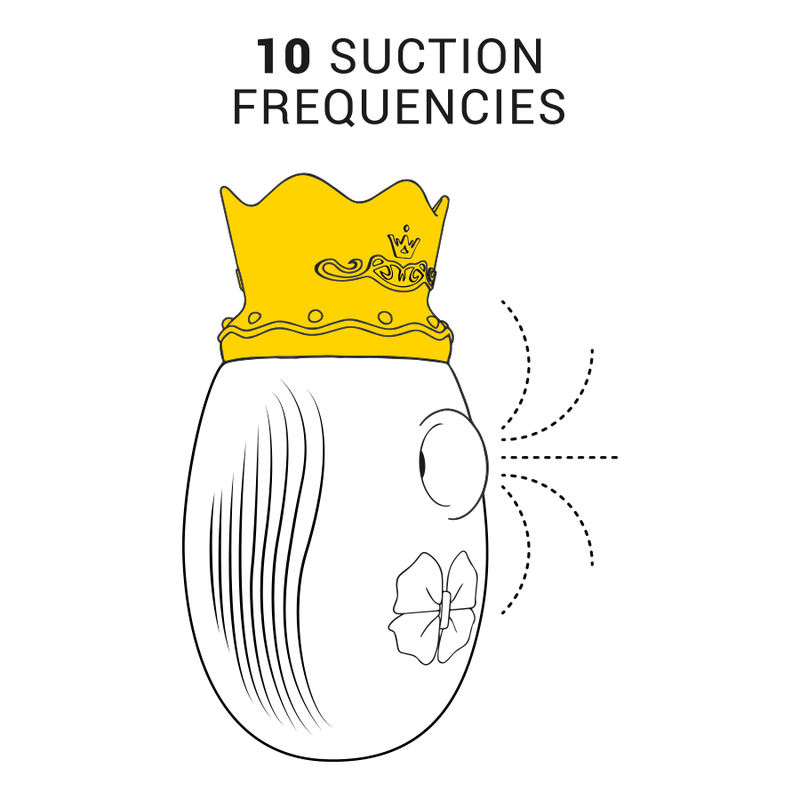 INTENSE - STIMULATEUR DE CLITORIS 10 MODES D'ASPIRATION ET DE LÉCHAGE - BLEU