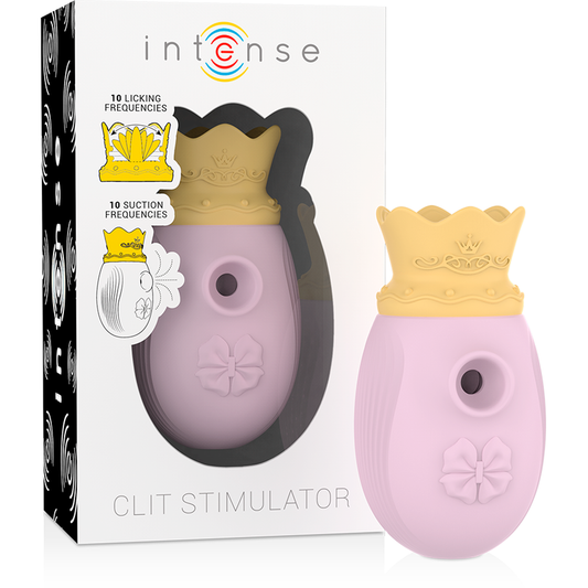 INTENSE - STIMULATEUR DE CLITORIS 10 MODES D'ASPIRATION ET DE LÉCHAGE - ROSE
