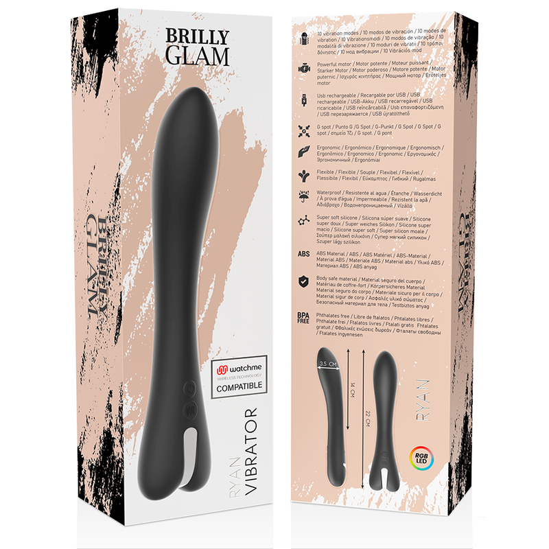 BRILLY GLAM - RYAN VIBROMASSEUR + TÉLÉCOMMANDE WATCHME