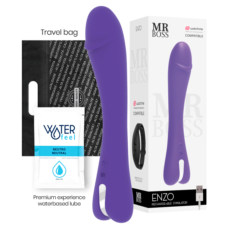 MR BOSS - ENZO VIBROMASSEUR + TÉLÉCOMMANDE WATCHME