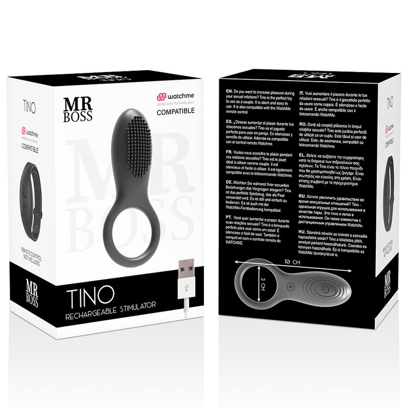 MR BOSS - TINO ANNEAU STIMULANT + TÉLÉCOMMANDE WATCHME