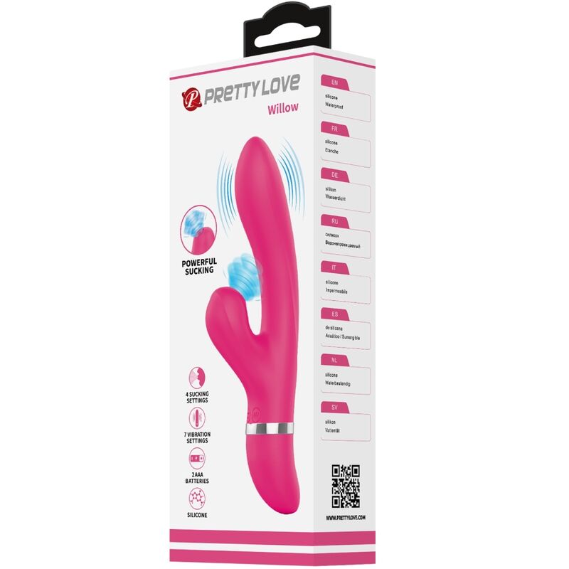 PRETTY LOVE - VIBRATEUR ET ASPIRATION WILLOW RABBIT