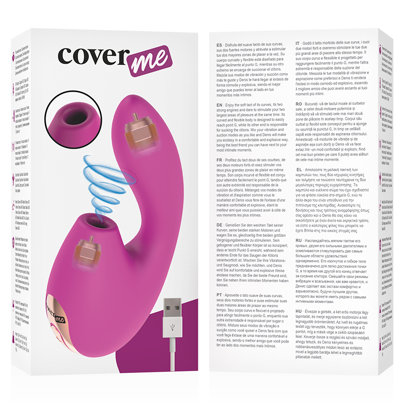 COVERME - ASPIRATEUR CLITORISÉ ET VIBRATEUR PUISSANT POUR LE POINT G