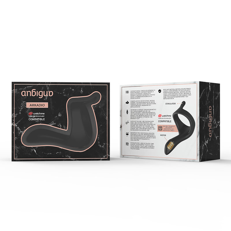ANBIGUO - ARKADIO STIMULATEUR DU GLAND ET DU PÉRINÉE COMPATIBLE AVEC LA TECHNOLOGIE SANS FIL WATCHME
