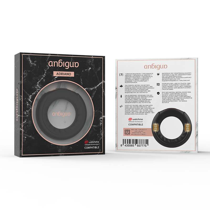 ANBIGUO - ADRIANO ANNEAU VIBRANT + TÉLÉCOMMANDE WATCHME