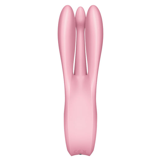 SATISFYER - VIBRATEUR THREESOME 1 ROSE