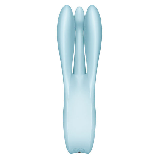 SATISFYER - VIBRATEUR THREESOME 1 BLEU