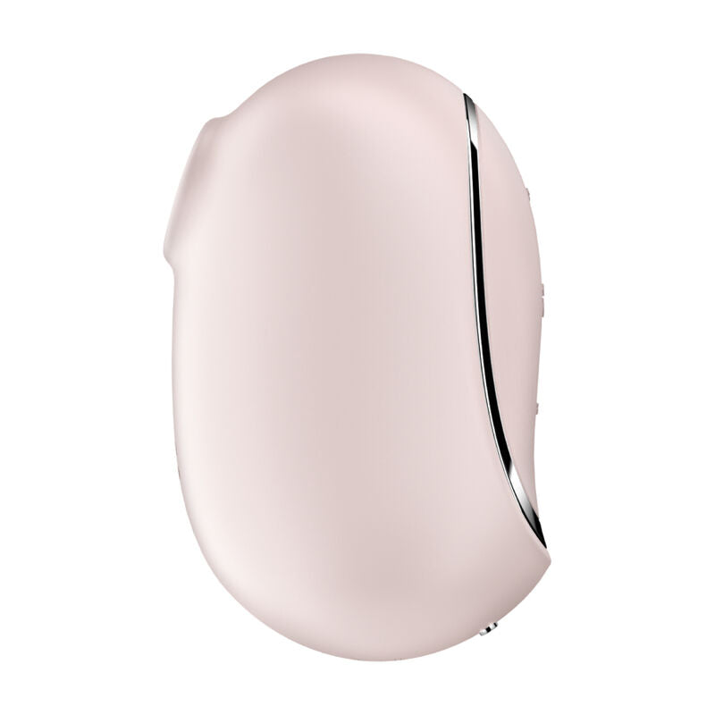 SATISFYER - STIMULATEUR ET VIBRATEUR DOUBLE AIR PULSE PRO TO GO 2 BEIGE