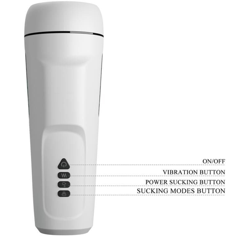PRETTY LOVE - SIENNA MASTURBATEUR VIBRANT POUR HOMMES AVEC VOIX ET ASPIRATION