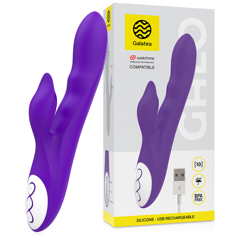 GALATEA - GALO VIBROMASSEUR VIOLET + TÉLÉCOMMANDE WATCHME