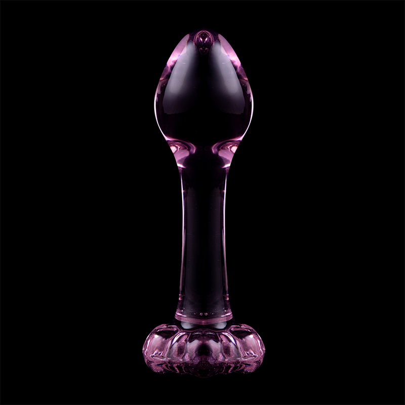 NEBULA SERIES BY IBIZA - PLUG ANAL MODÈLE 2 VERRE BOROSILICATE ROSE 11 CM -O- 3.5 CM