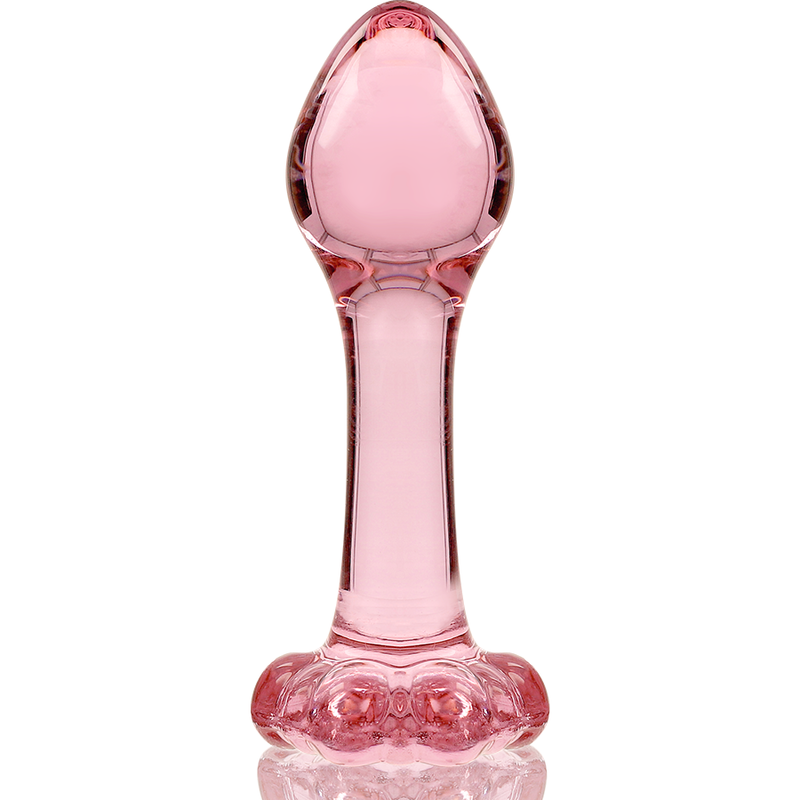 NEBULA SERIES BY IBIZA - PLUG ANAL MODÈLE 2 VERRE BOROSILICATE ROSE 11 CM -O- 3.5 CM