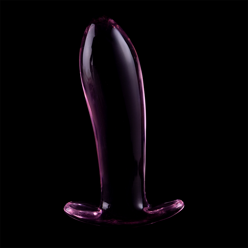 NEBULA SERIES BY IBIZA - PLUG ANAL MODÈLE 5 VERRE BOROSILICATE ROSE 12.5 CM -O- 3.5 CM