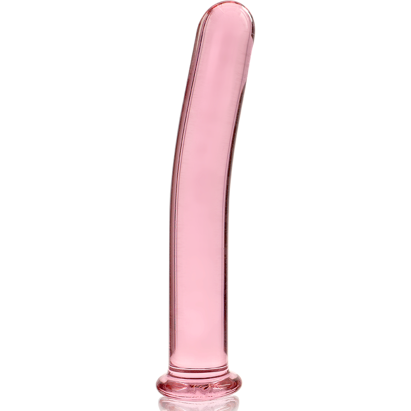 NEBULA SERIES BY IBIZA - MODÈLE 8 GODE EN VERRE BOROSILICATE ROSE 14.5 CM -O- 2 CM