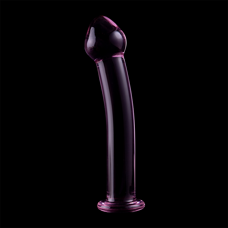 NEBULA SERIES BY IBIZA - MODÈLE 11 GODE EN VERRE BOROSILICATE ROSE 16 CM -O- 3 CM