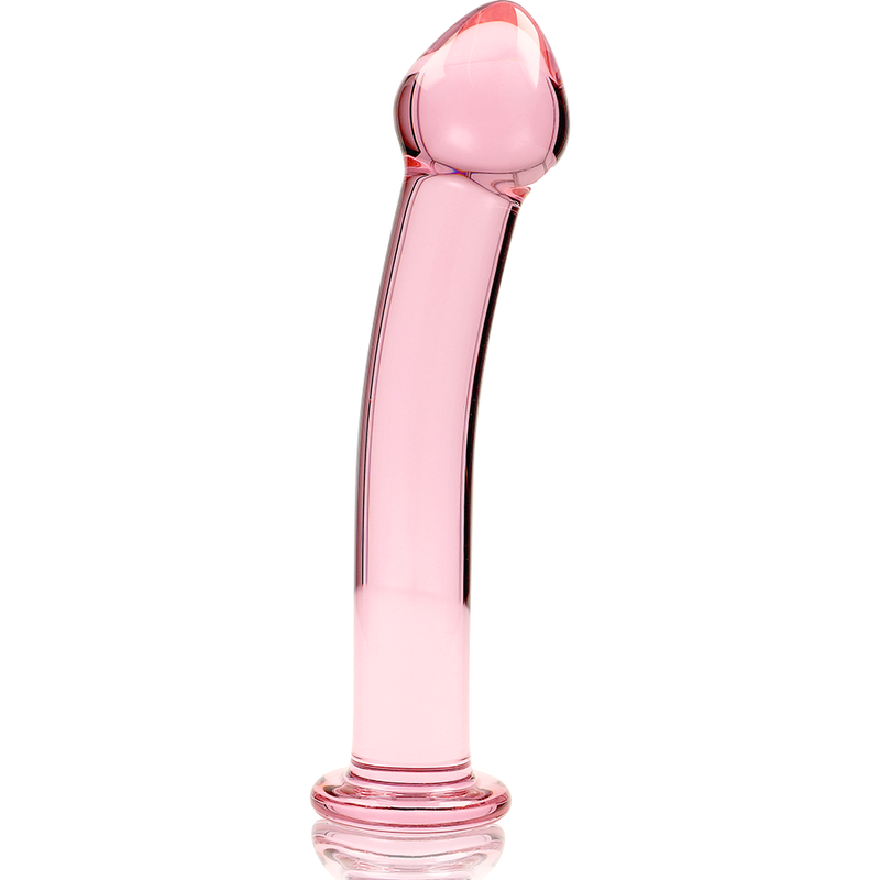 NEBULA SERIES BY IBIZA - MODÈLE 11 GODE EN VERRE BOROSILICATE ROSE 16 CM -O- 3 CM