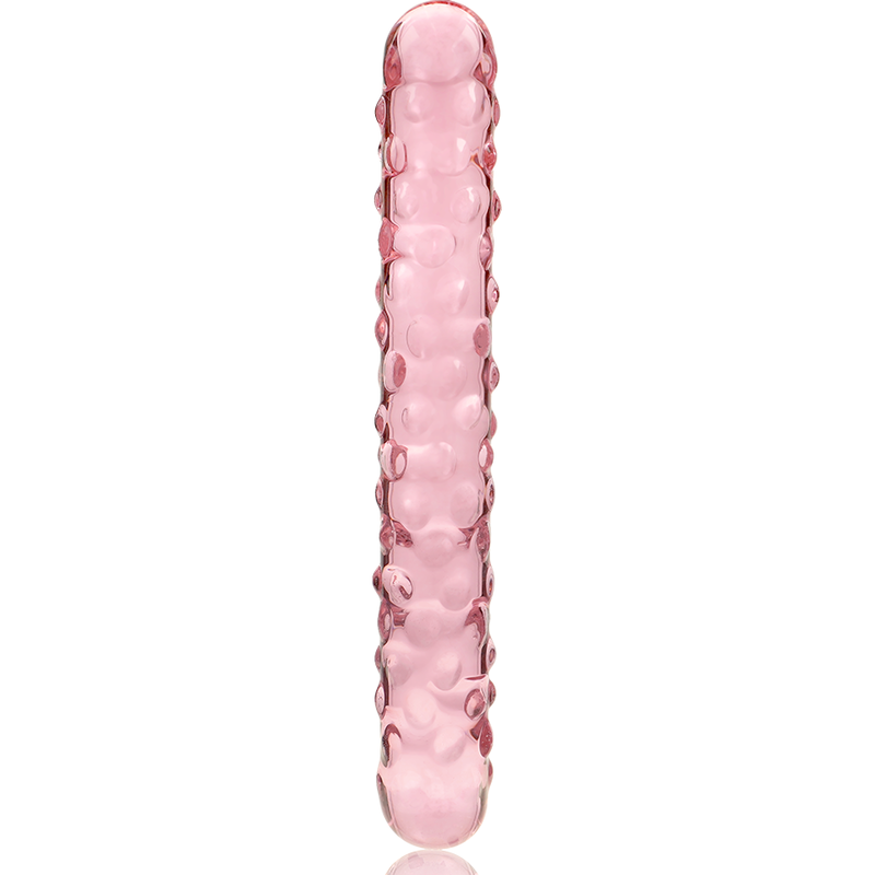 NEBULA SERIES BY IBIZA - MODÈLE 15 GODE EN VERRE BOROSILICATE ROSE 18.5 CM -O- 3 CM