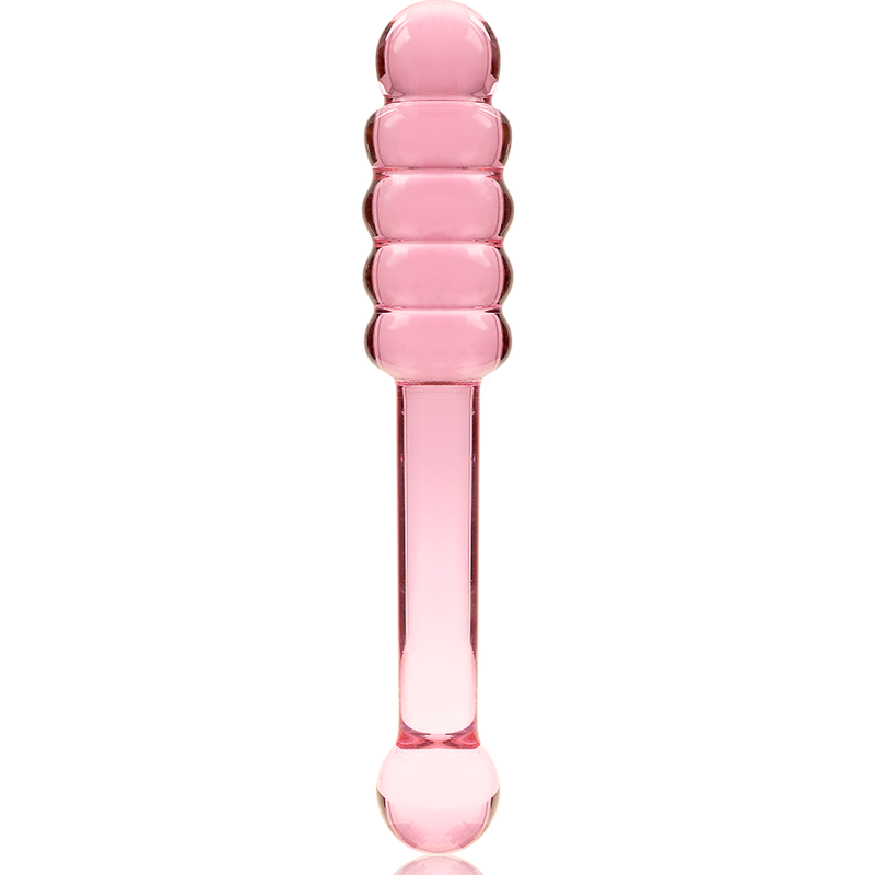 NEBULA SERIES BY IBIZA - MODÈLE 20 GODE EN VERRE BOROSILICATE ROSE 20.5 CM -O- 3 CM