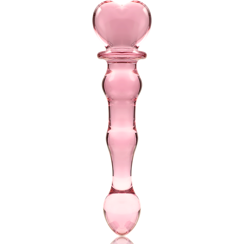 NEBULA SERIES BY IBIZA - MODÈLE 21 GODE EN VERRE BOROSILICATE ROSE 20.5 CM -O- 3.5 CM