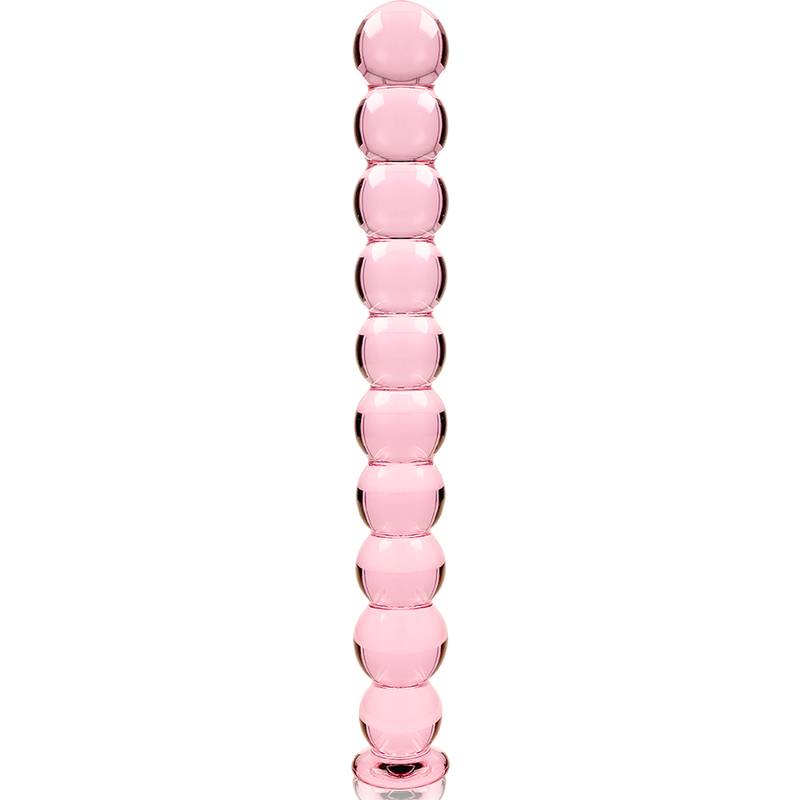 NEBULA SERIES BY IBIZA - MODÈLE 22 GODE EN VERRE BOROSILICATE ROSE 21.5 CM -O- 2.5 CM