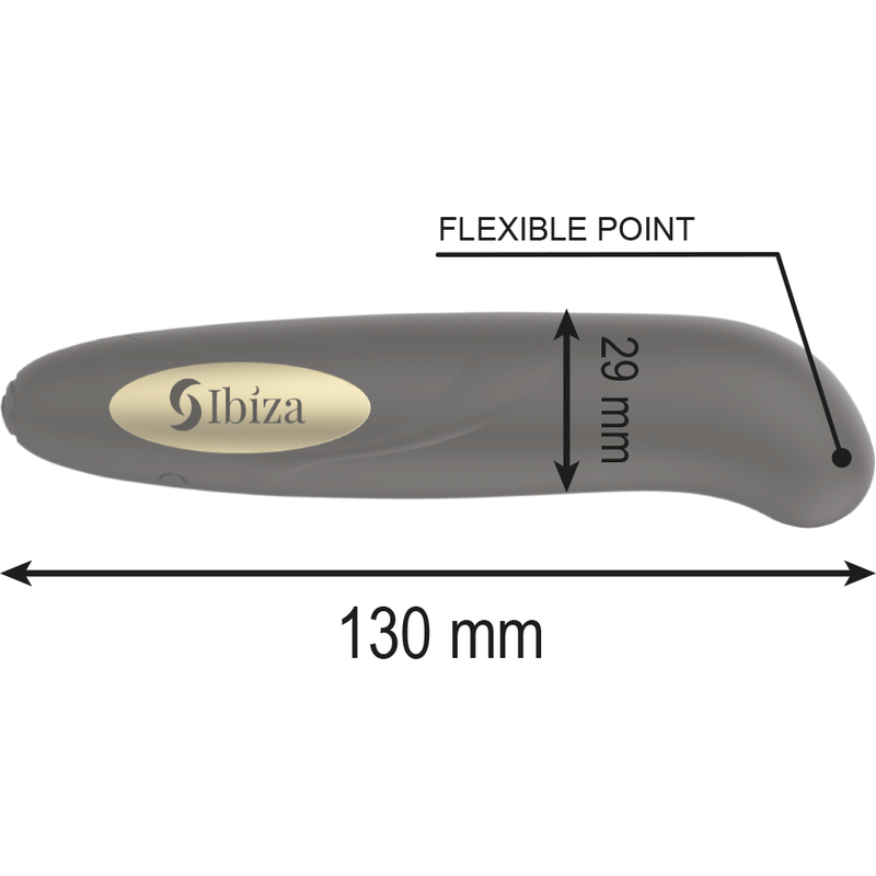 IBIZA - STIMULATEUR DE CLITORIS CHARGEUR USB 10 MODES DE VIBRATION DORÉ 13 X 2,9 CM