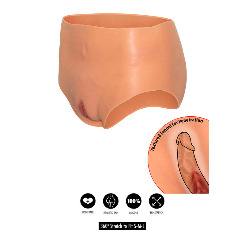 DÉSIR CACHÉ - ALTER EGO CULOTTE VAGIN OUVERT TAILLE HAUTE COULEUR