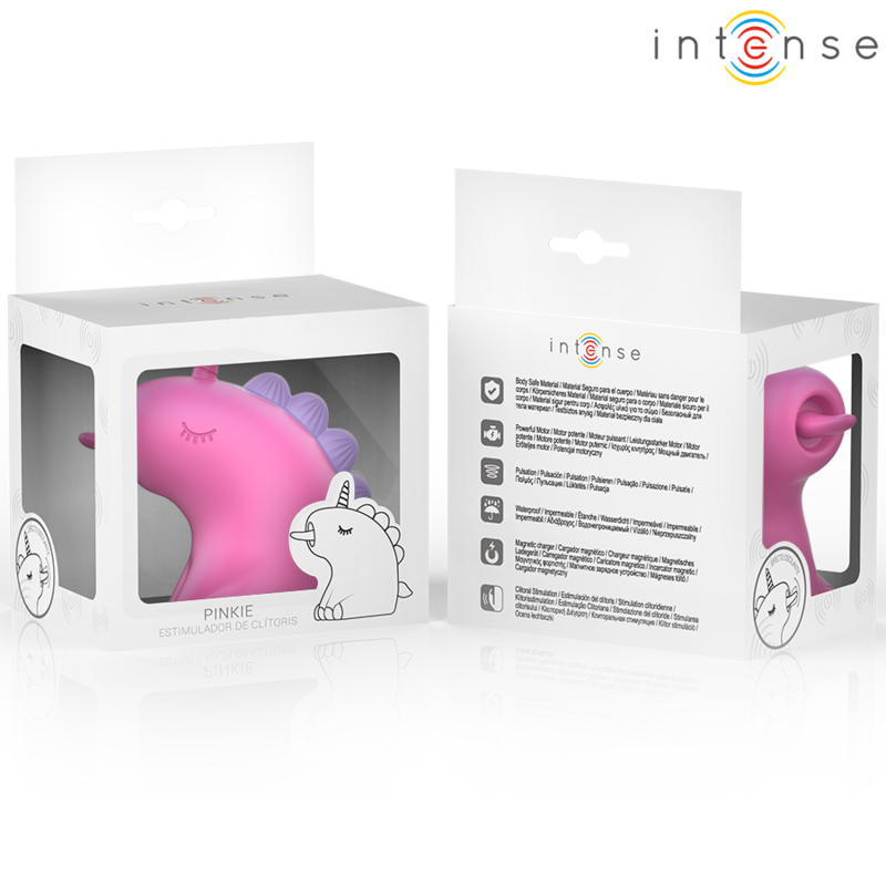 INTENSE - STIMULATEUR DE LANGUE ROTATIF À 360° PINKIE