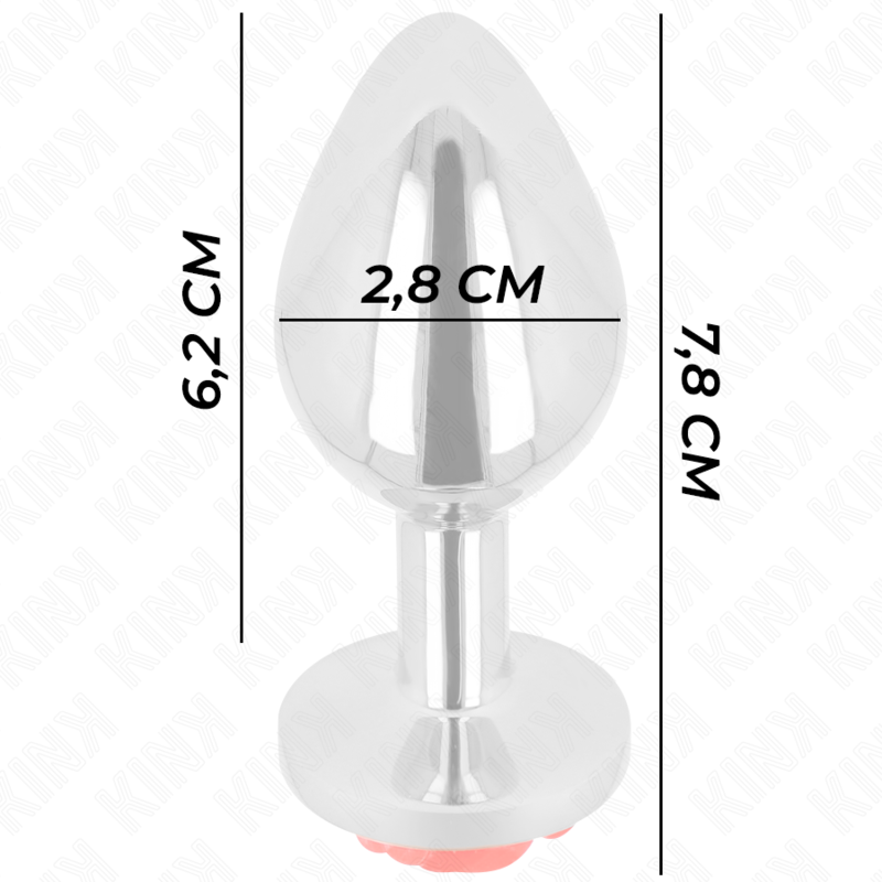 KINK - PLUG ANAL ROSE ROUGE TAILLE S