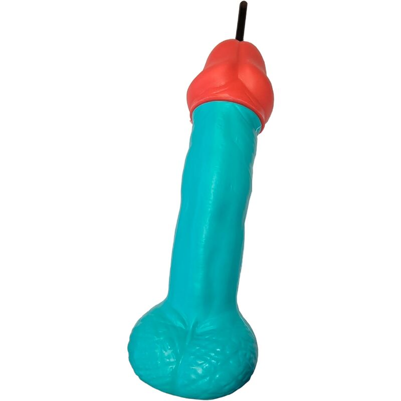 DIABLO PICANTE - COUPE PÉNIS EN PLASTIQUE BLEU