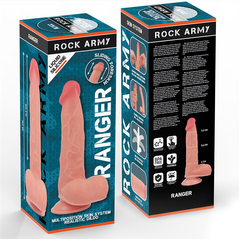 ROCKARMY - RANGER EN SILICONE LIQUIDE 22 CM -O- 3,6 CM