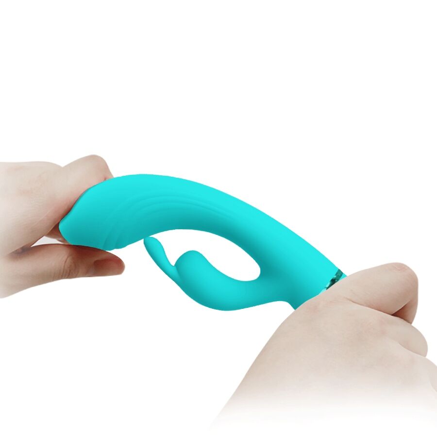 PRETTY LOVE - VIBRATEUR SCOCCO LAPIN TURQUOISE
