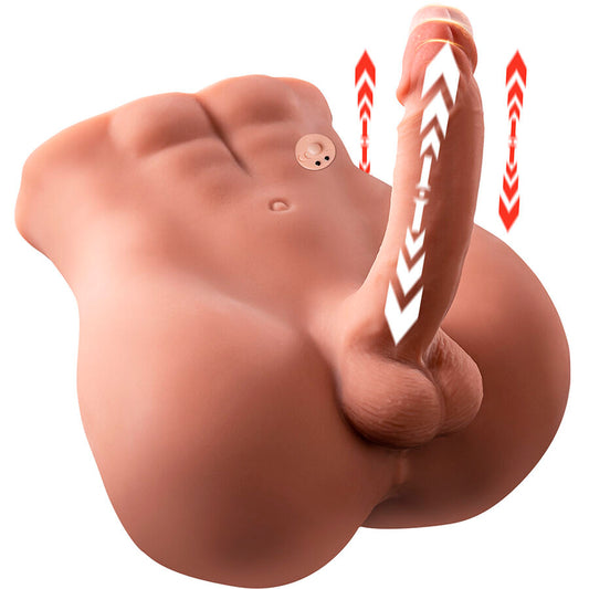 XISE - BERTLETT GODEMICHET ASS GODEMICHET RÉALISTE ET MASTURBATEUR ANUS POSITION DE FACE AVANT AVEC POUSSE 18 CM