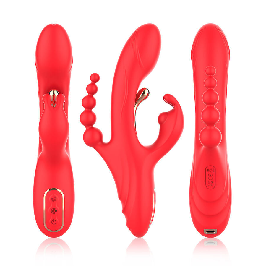 ARMONY - STIMULATEUR DE POINT G ET DE CLITORIS VIBRATEUR ROUGE