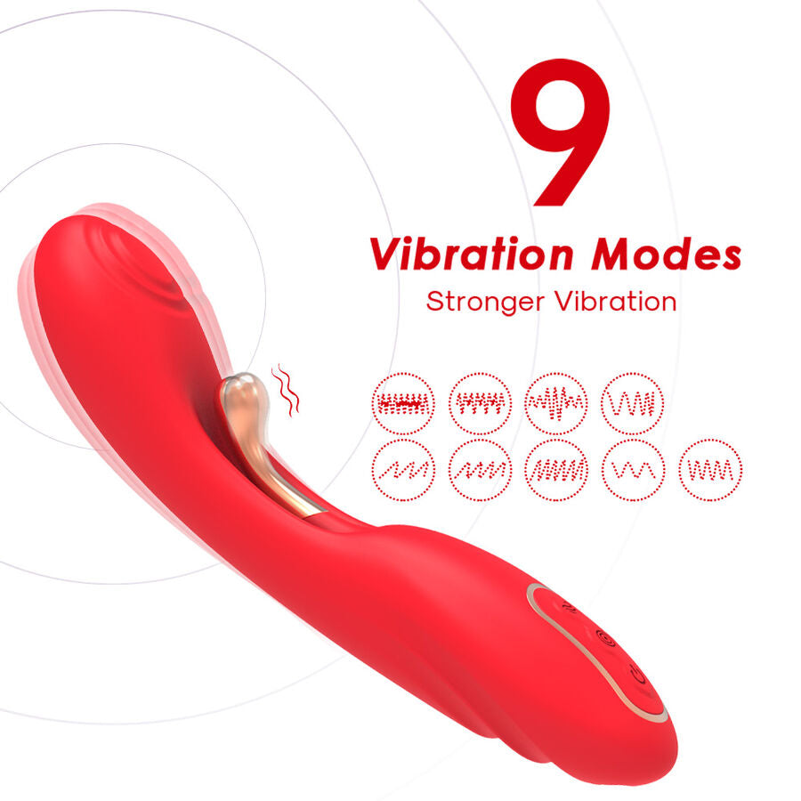ARMONY - VIBRATEUR À LANGUE OSCILLANTE ROUGE