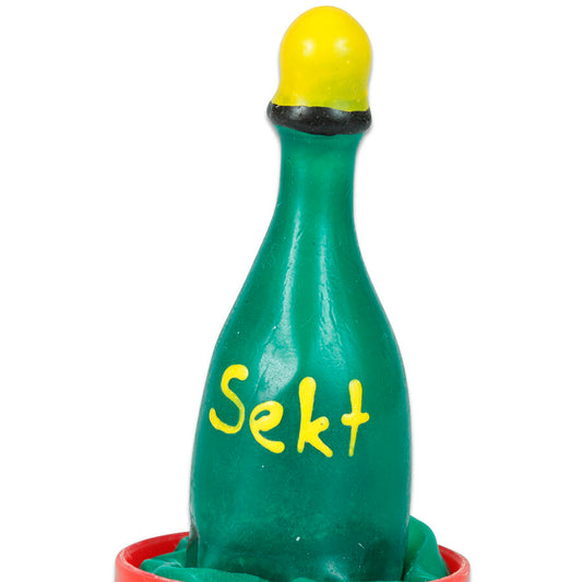 CONDOMERIE - PRÉSERVATIFS FANTAISIE PEINTS À LA MAIN CHAMPAGNE