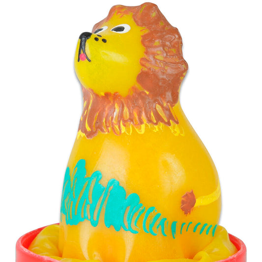CONDOMERIE - PRÉSERVATIFS FANTAISIE PEINTS À LA MAIN LION ASSIS