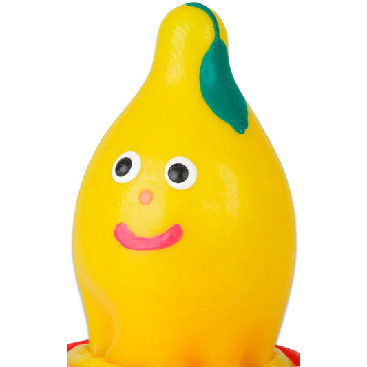 CONDOMERIE - PRÉSERVATIFS FANTAISIE PEINTS À LA MAIN CITRON