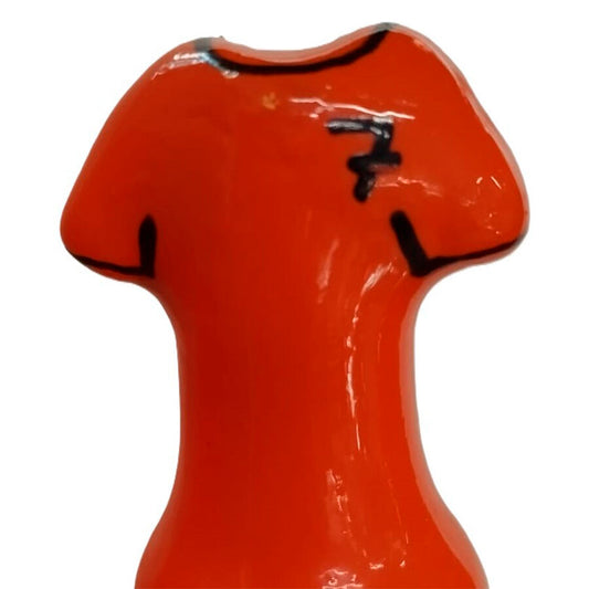 CONDOMERIE - PRÉSERVATIFS FANTAISIE PEINTS À LA MAIN T-SHIRT ORANGE