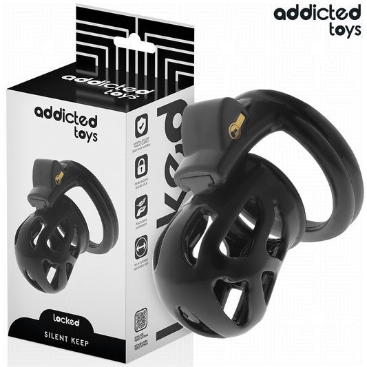 ADDICTED TOYS LOCKED - CAGE À PÉNIS SILENCIEUSE 7,5 CM