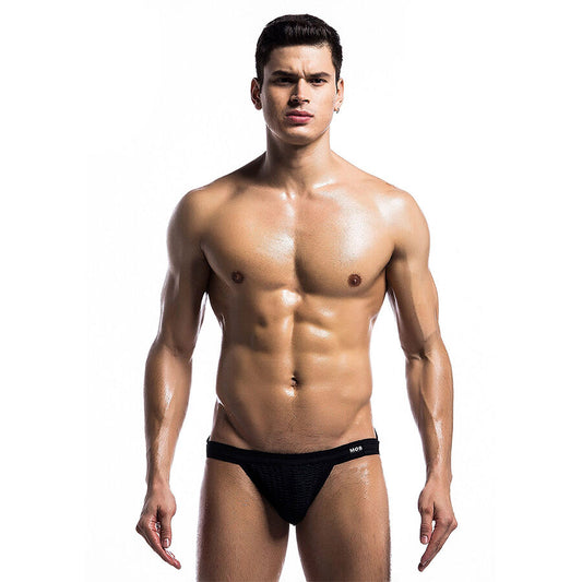 MOB - MAILLOT DE BAIN FETISH JOCKSTRAP NOIR TAILLE S